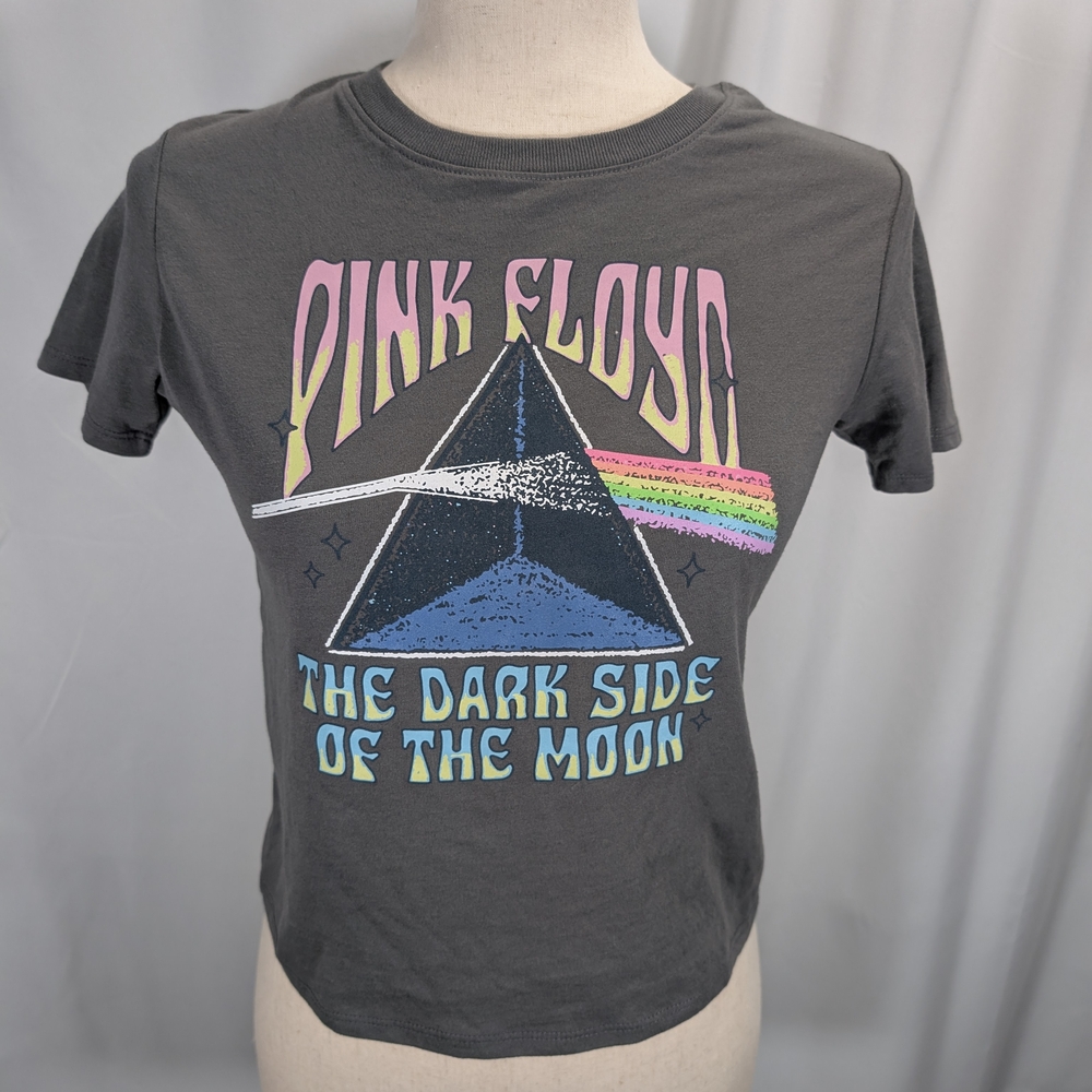 Pink Floyd Gray and Pink Graphic Tee